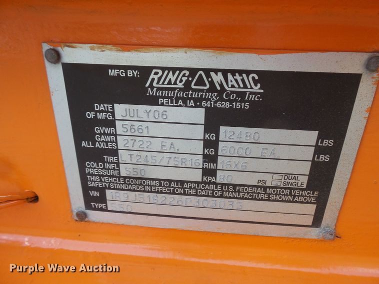 image for item FM9672 2006 Vermeer Ring-o-matic 550 vacuum excavator