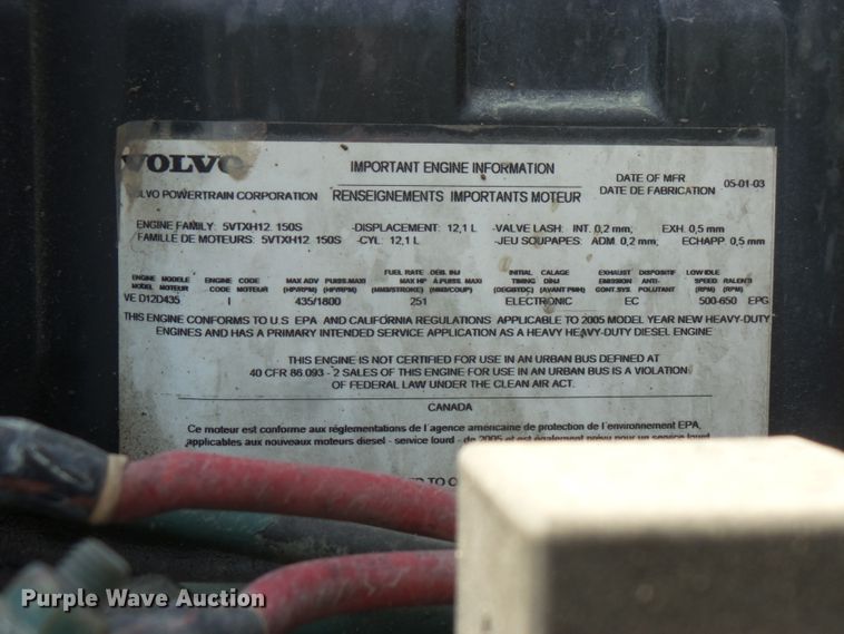 image for item FM9682 2006 Volvo VHD dump truck