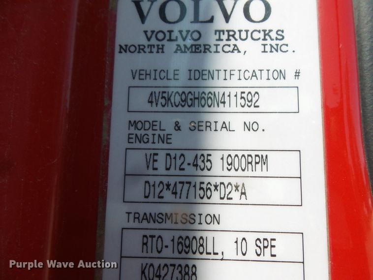 image for item FM9682 2006 Volvo VHD dump truck