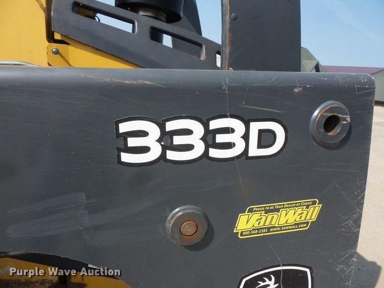 image for item FM9714 2012 John Deere 333D skid steer