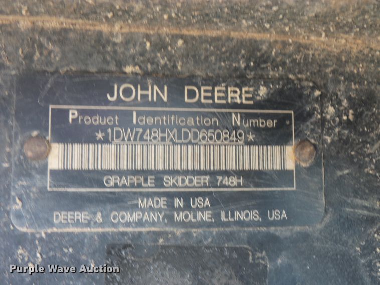 image for item FM9717 2013 John Deere 748H skidder