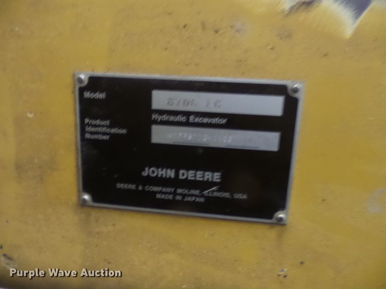 image for item FM9720 2012 John Deere 870G LC long reach excavator