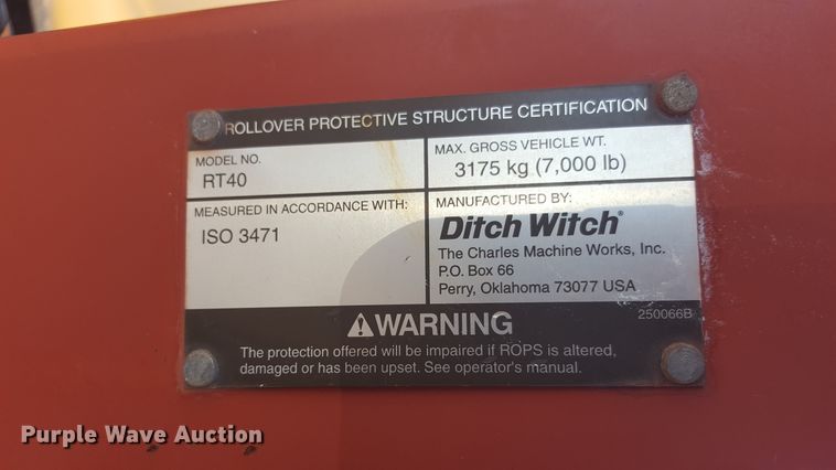 image for item FS9578 2008 Ditch Witch RT40 trencher