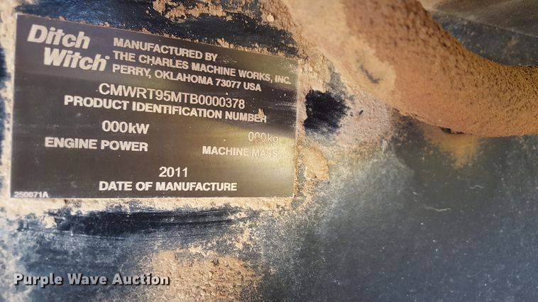 image for item FS9580 2011 Ditch Witch RT95 trencher