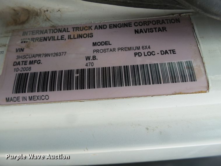 image for item FS9585 2009 International ProStar Premium flatbed truck