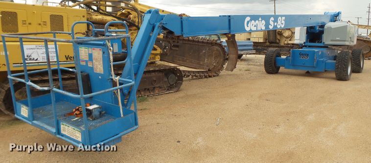 1996 Genie S85 Boom Lift In Abilene Tx Item Fs9586 Sold Purple Wave