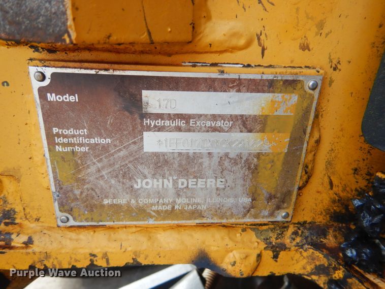 image for item FT9281 2012 John Deere 17D mini excavator