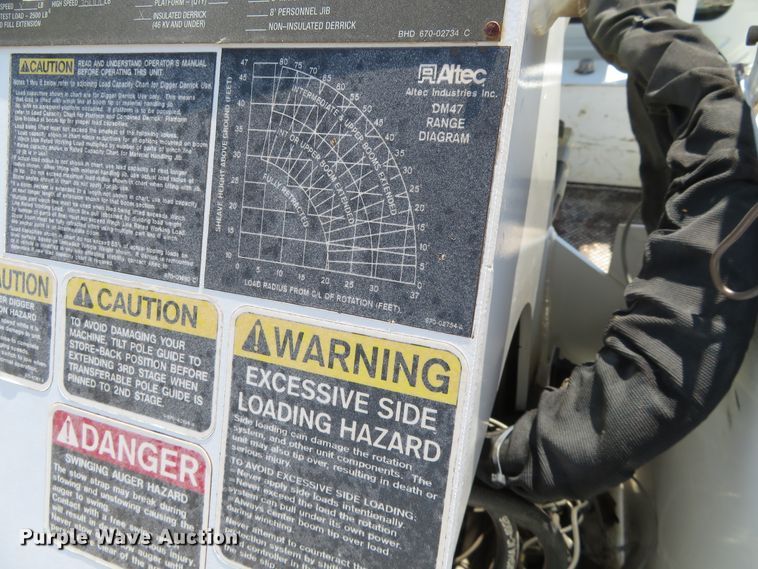 image for item FU9999 2006 International 4300 digger derrick truck