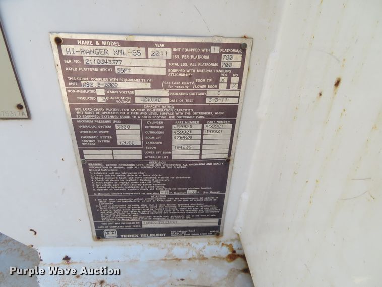 image for item FV9010 2011 International DuraStar 4300 bucket truck