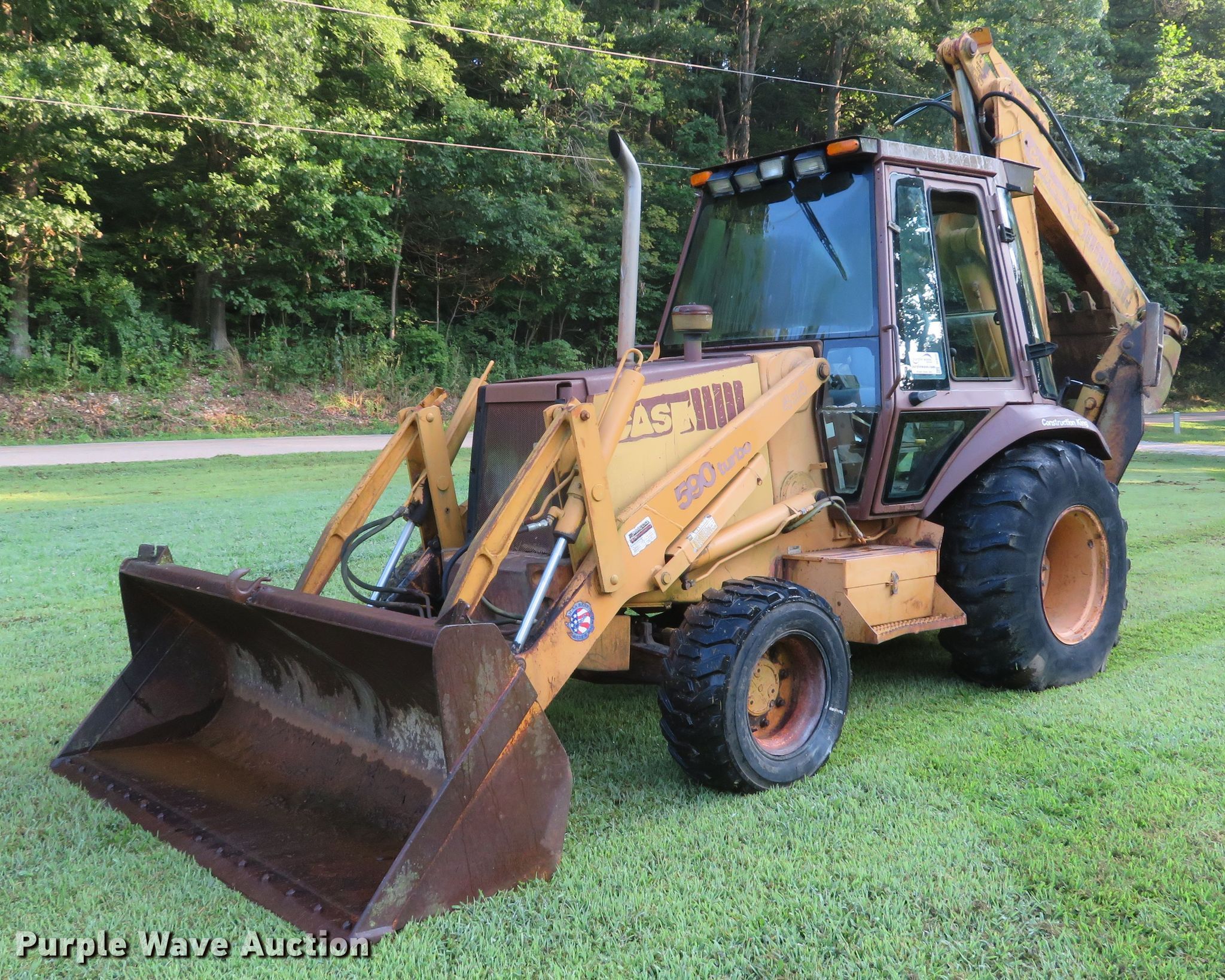 1993 Case 590 Turbo backhoe Item DE8232 SOLD! August 22