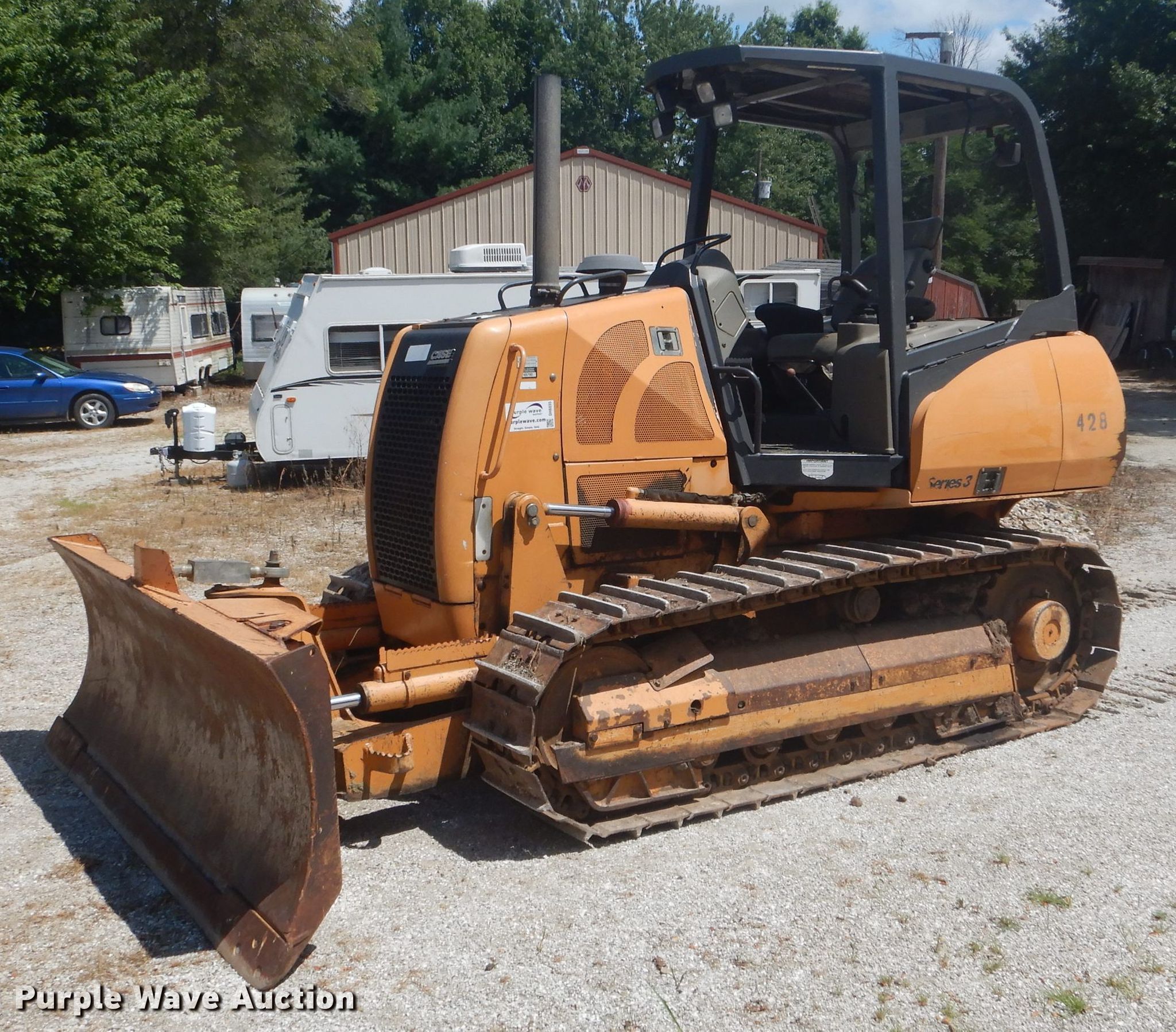 2007 Case 650K dozer in LaBelle, MO Item DH6035 for sale Purple Wave