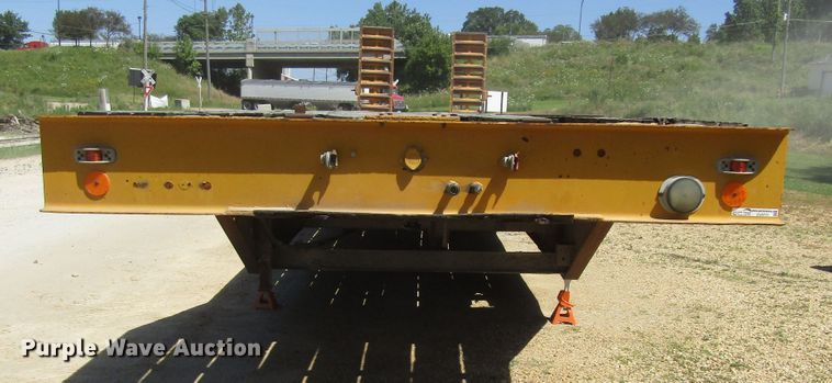 image for item EU9731 1970 Load King drop deck equipment trailer