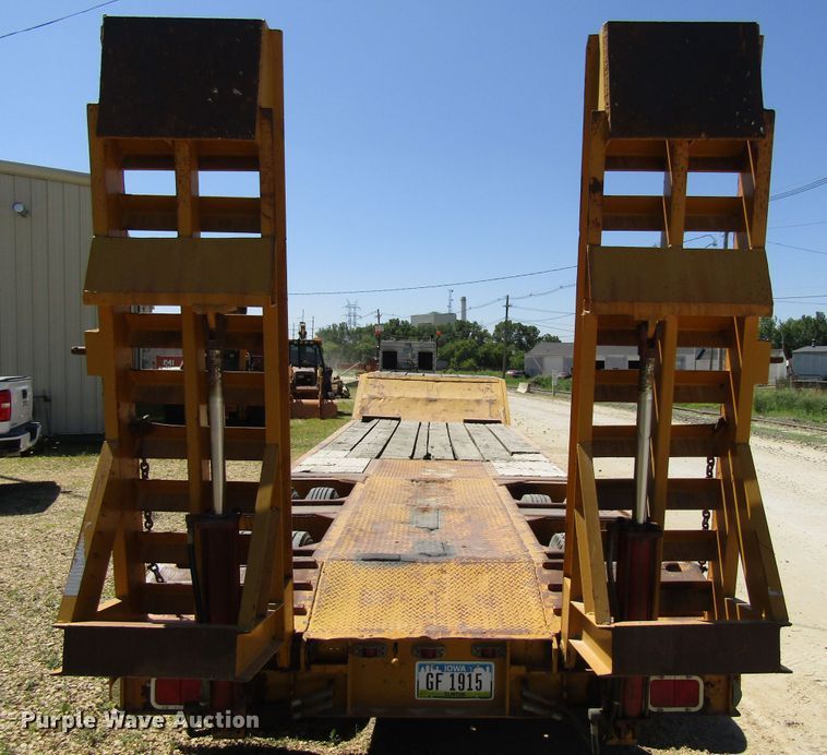 image for item EU9731 1970 Load King drop deck equipment trailer
