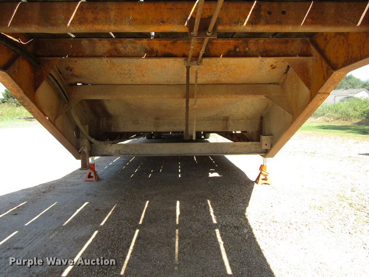 image for item EU9731 1970 Load King drop deck equipment trailer