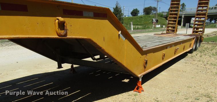 image for item EU9731 1970 Load King drop deck equipment trailer