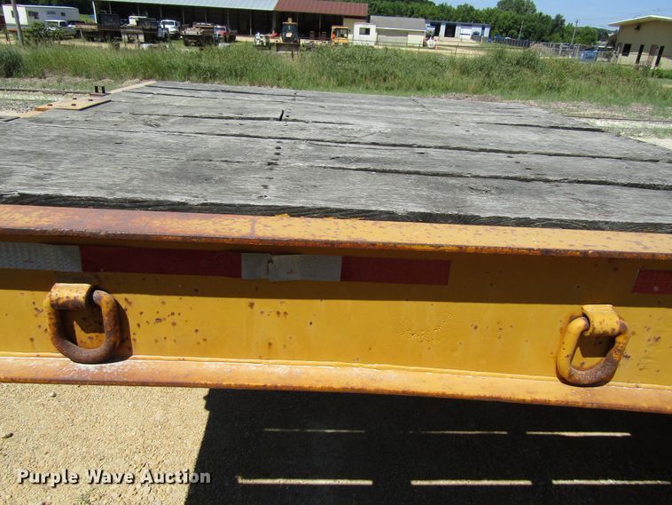 image for item EU9731 1970 Load King drop deck equipment trailer