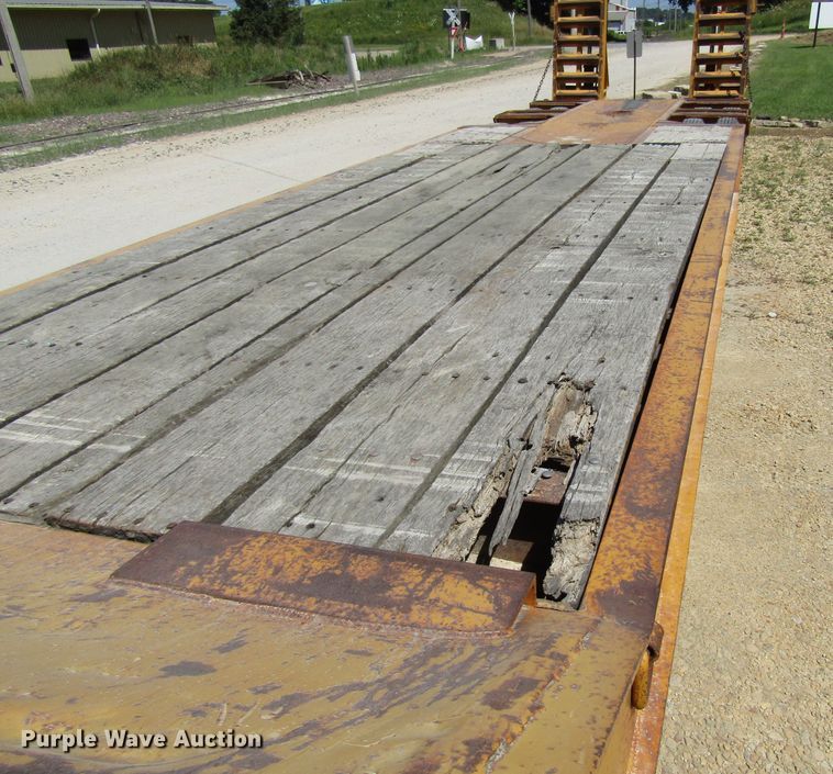 image for item EU9731 1970 Load King drop deck equipment trailer