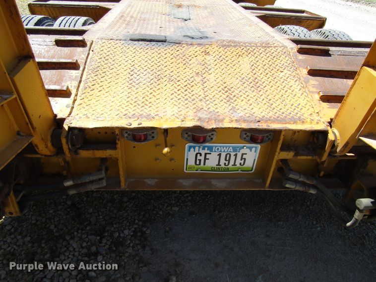 image for item EU9731 1970 Load King drop deck equipment trailer