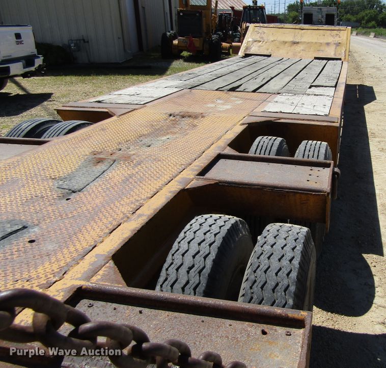 image for item EU9731 1970 Load King drop deck equipment trailer