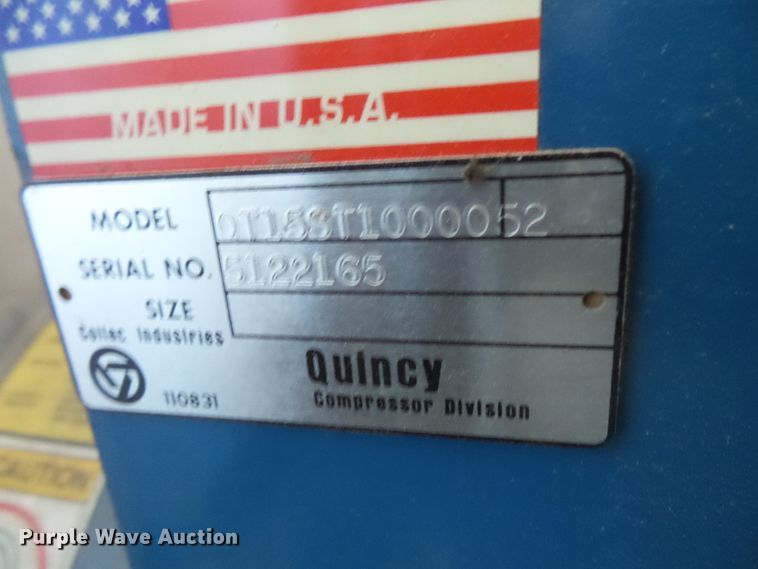 image for item FM9545 Quincy QT15ST1000052 air compressor