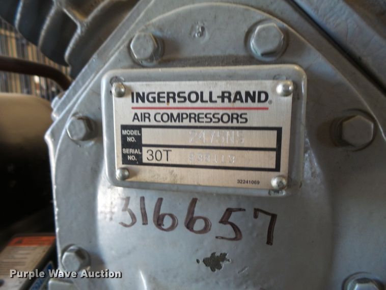image for item FM9572 Ingersoll Rand T30 air compressor