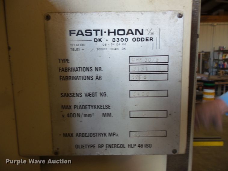 image for item FM9603 Fasti-Hoan CHE 30/6 metal shear