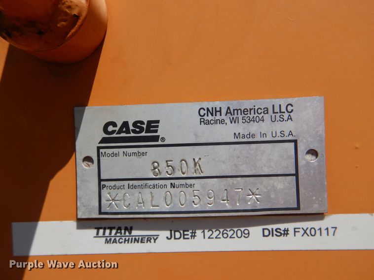 image for item FT9332 2007 Case 850K dozer