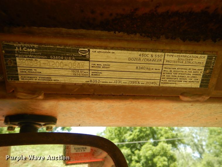 image for item FT9336 1991 Case 550 dozer