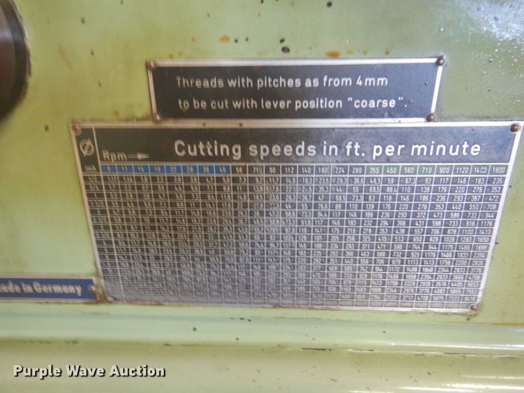 image for item FT9354 Schaerer lathe