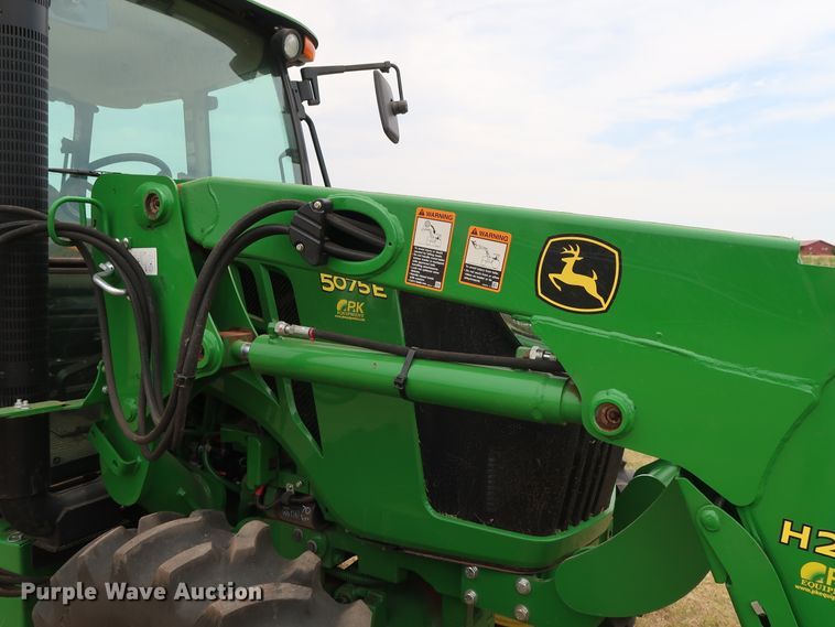 image for item DG4094 2017 John Deere 5075E MFWD tractor