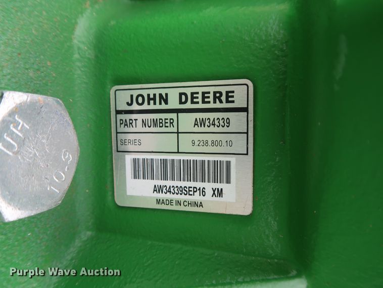 image for item DG4095 2017 John Deere MX10 rotary mower
