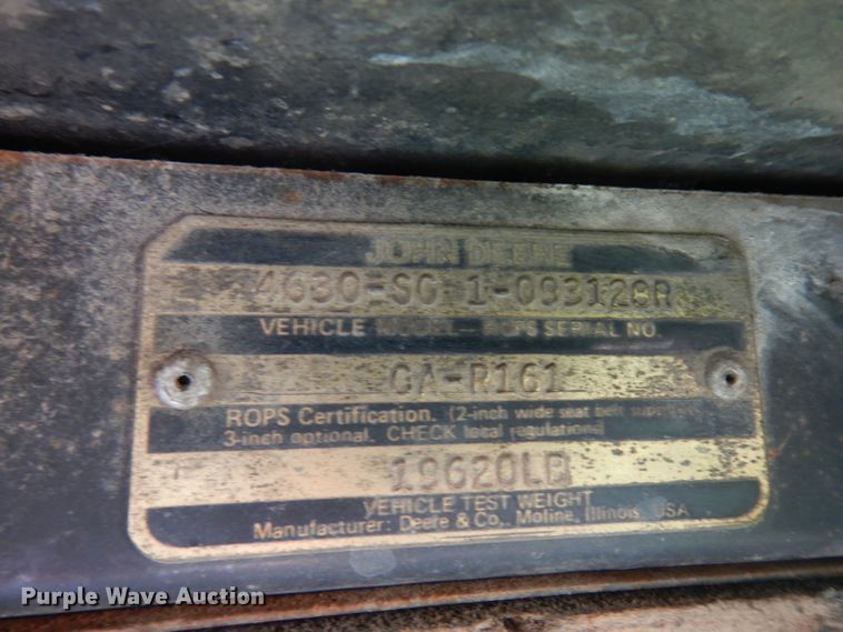 image for item DH0321 1976 John Deere 4630 MFWD tractor