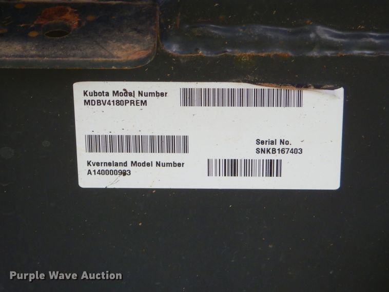 image for item ED9485 Kubota BV4180 round baler