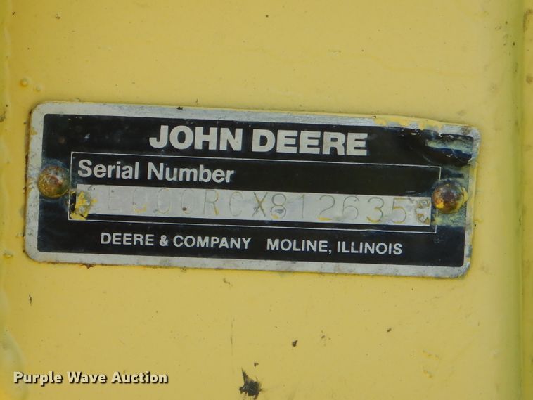 image for item ED9491 1990 John Deere 5830 forage harvester