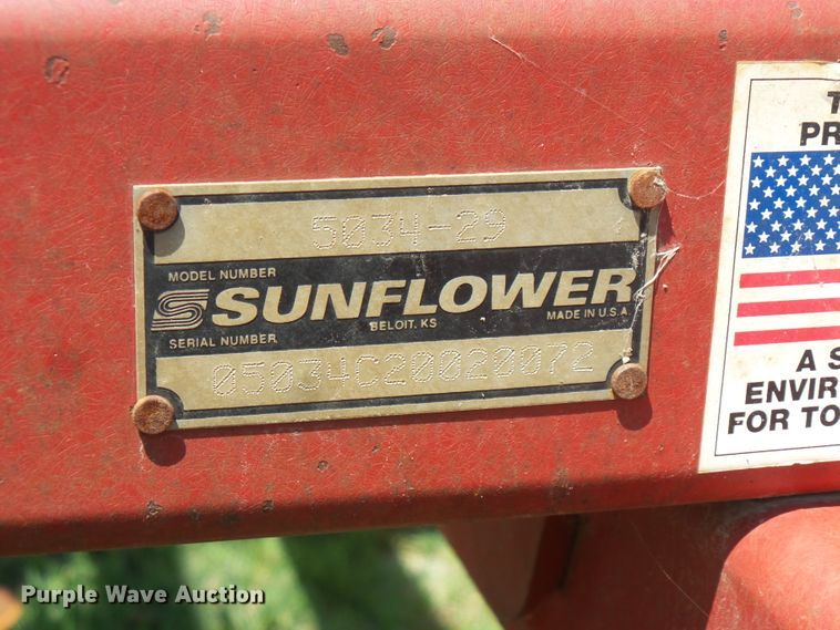 image for item FM9708 Sunflower 5034-29 field cultivator