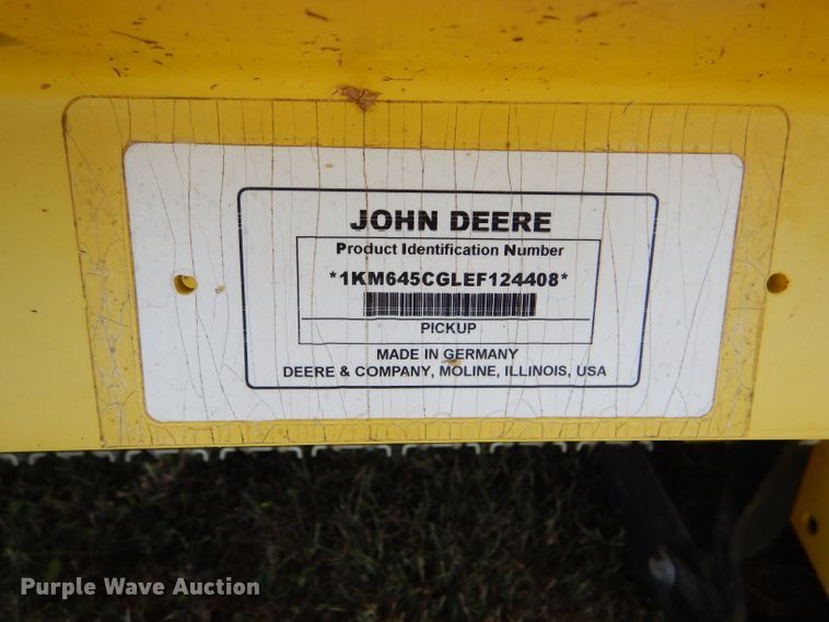 image for item FY9603 John Deere 645C forage head