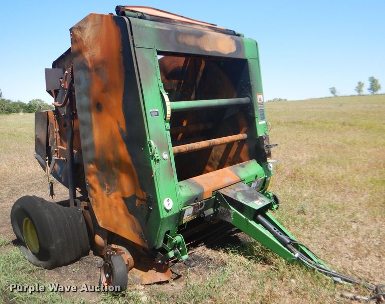 image for item FY9636 2012 John Deere 568  Mega Wide Plus round baler