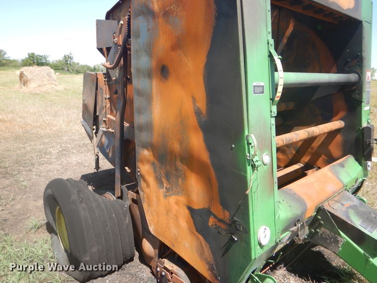 image for item FY9636 2012 John Deere 568  Mega Wide Plus round baler