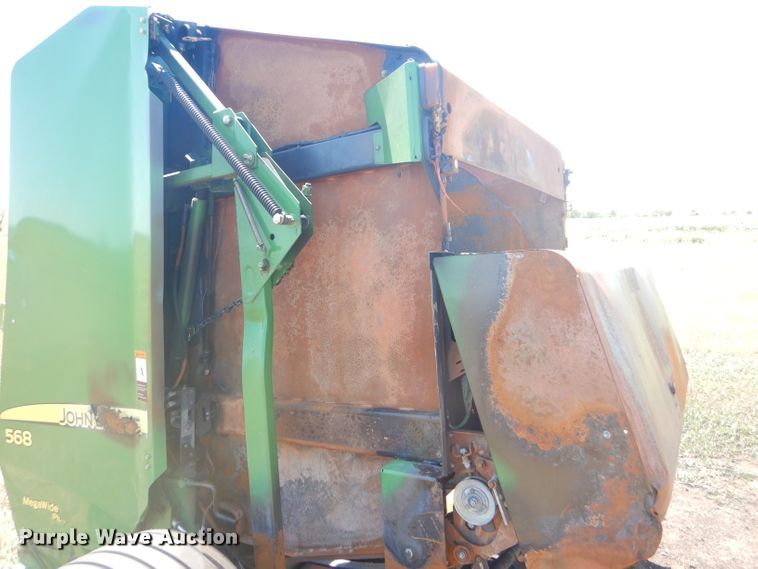 image for item FY9636 2012 John Deere 568  Mega Wide Plus round baler