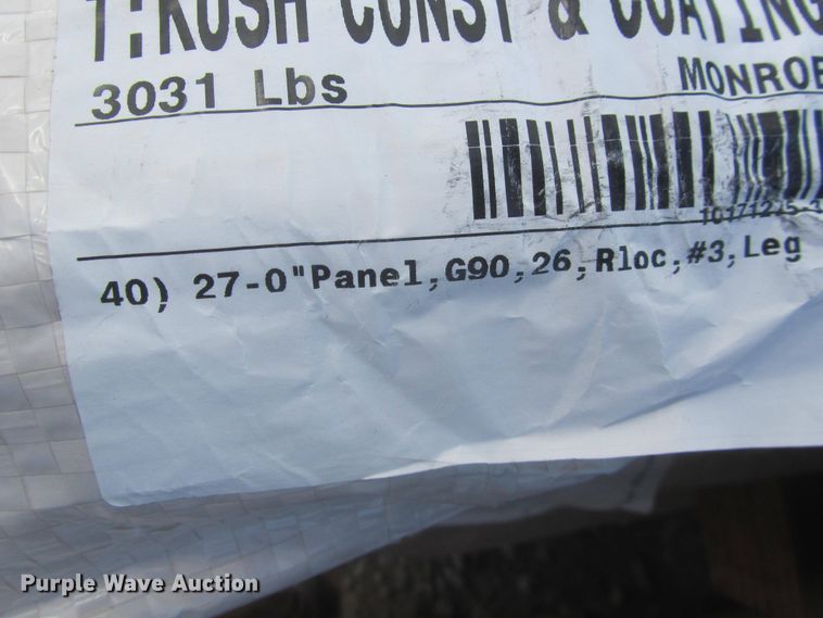 image for item G1862 (120) sheets of metal siding/roofing