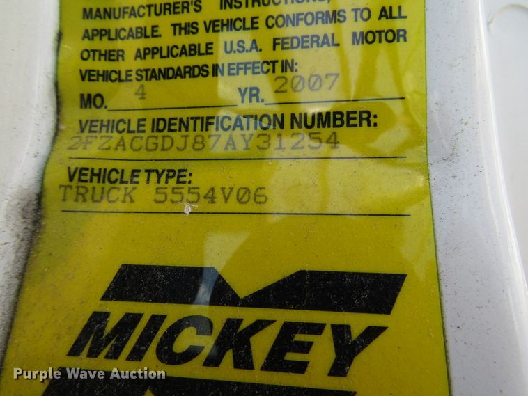 image for item DG1306 2007 Sterling Acterra semi truck