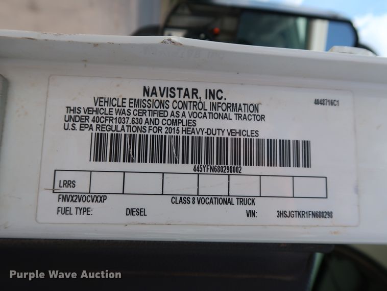 image for item DG4097 2015 Caterpillar CT660S semi truck