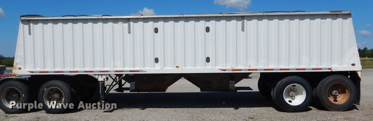 image for item DH6016 1997 Jet double hopper bottom grain trailer