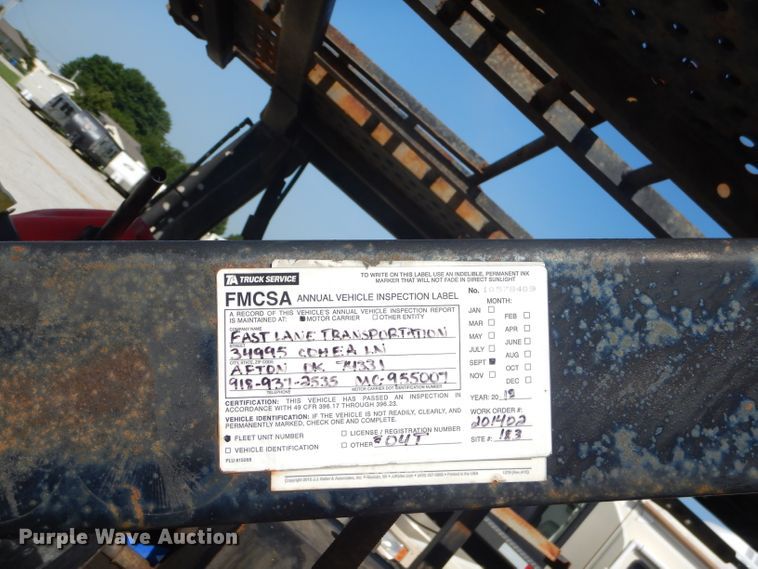 image for item ED9361 2000 Shamrock car carrier trailer