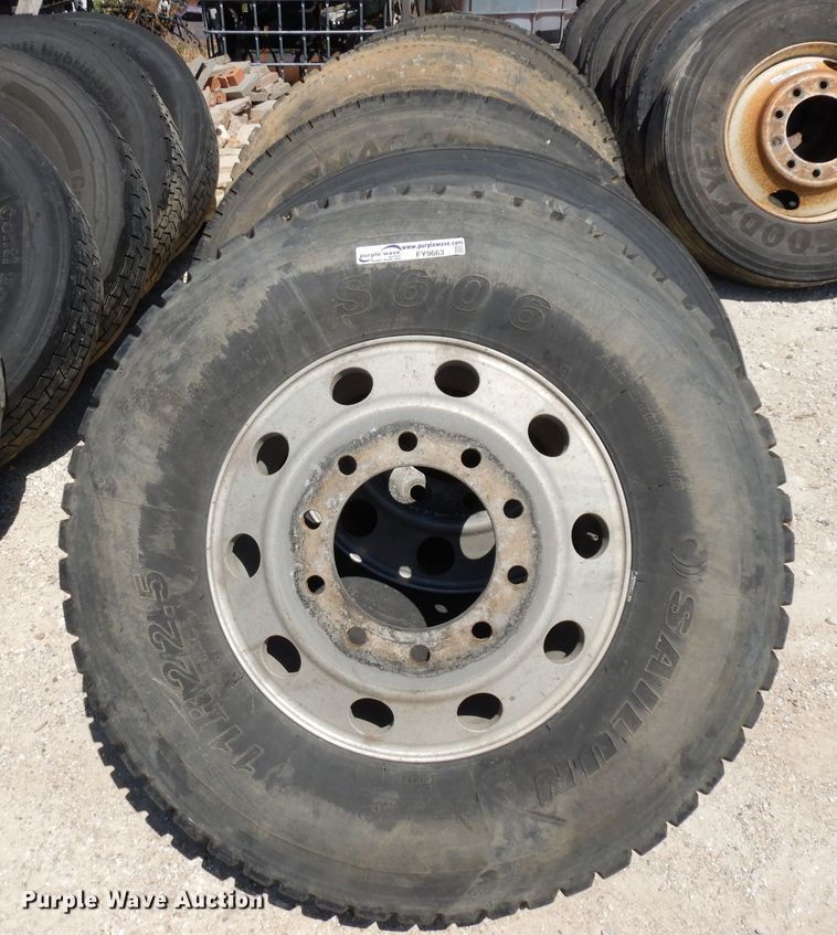 image for item FY9663 (7) 11R22.5 tires and wheels