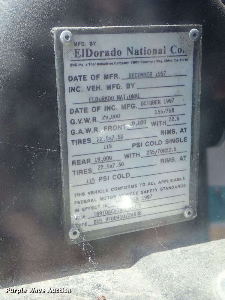 image for item DE5499 1998 Neoplan El Dorado coach bus