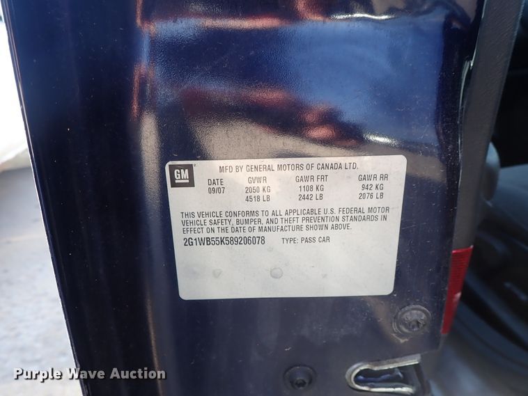 image for item DE5506 2008 Chevrolet Impala