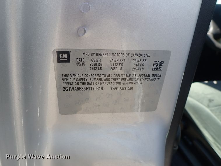 image for item DE5514 2015 Chevrolet Impala