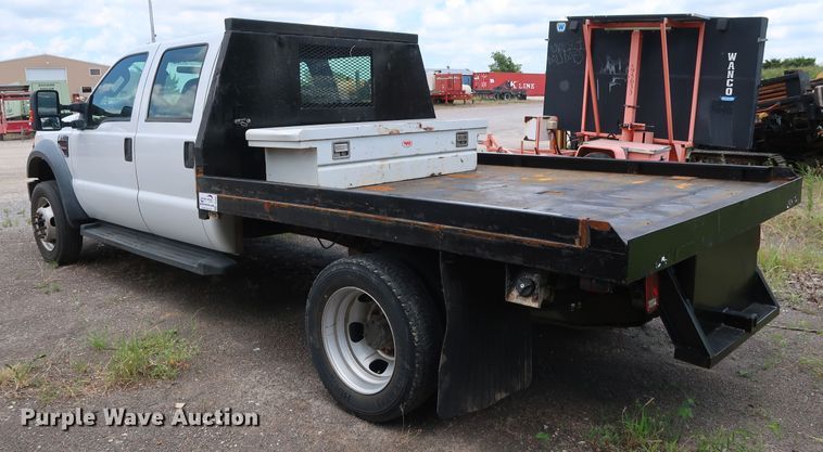 image for item DG4081 2008 Ford F550 Super Duty XL Crew Cab flatbed truck