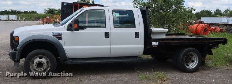 image for item DG4081 2008 Ford F550 Super Duty XL Crew Cab flatbed truck